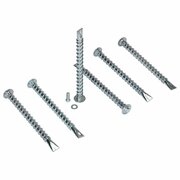 Vestil Concrete Screw, Flat, 1.625 L, Steel 6 PK AS-HDA-12-6PK